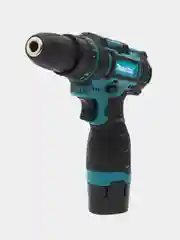 Тёмно-бирюзовый шуруповерт аккумуляторный с кейсом, 18V / 26V / 48V