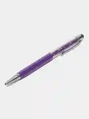 Аметистовый подарочная ручка-стилус для смартфонов, корпус металлический, линия письма 0,5 мм