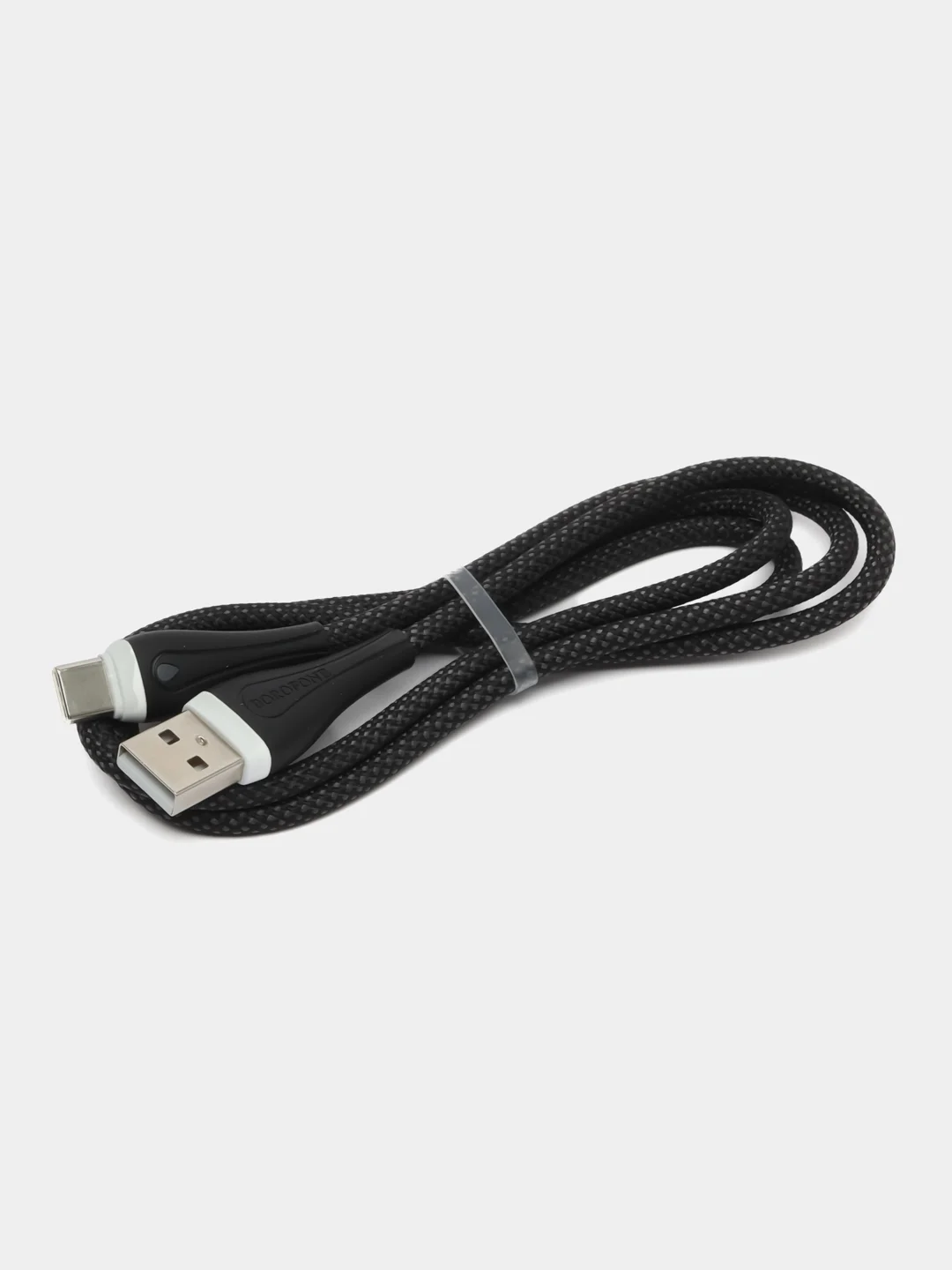 Черный кабель BOROFONE BX100, Micro-USB, Type-C, Lightning, для Android и iPhone, 3 вида, 1 м