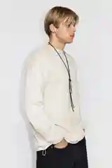 Молочный свитшот befree мужской