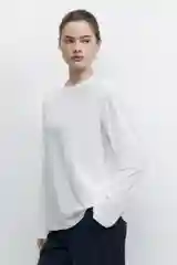 Белый лонгслив befree женский