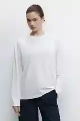 Белый лонгслив befree женский