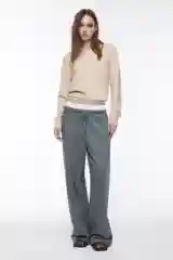 Серый меланж брюки befree женские