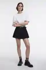 Черный юбка befree с ремнем женская
