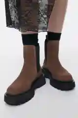 Коричневый ботинки befree женские