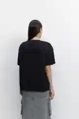 Черный футболка befree женская