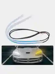 Светодиодная лента в фары, 2 штуки, ДХО лента, LED
