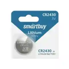 Батарейка CR2430 литиевая 3V, Smartbuy таблетка cr 2430, 1 штука