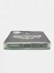 Оливковый чехол для Infinix Smart 7 Plus (Инфиникс Смарт 7 Плюс), прозрачный, с рисунком, защита камеры
