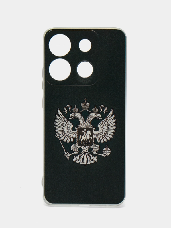 Чехол для Infinix Smart 7 Plus (Инфиникс Смарт 7 Плюс), прозрачный, с рисунком, защита камеры