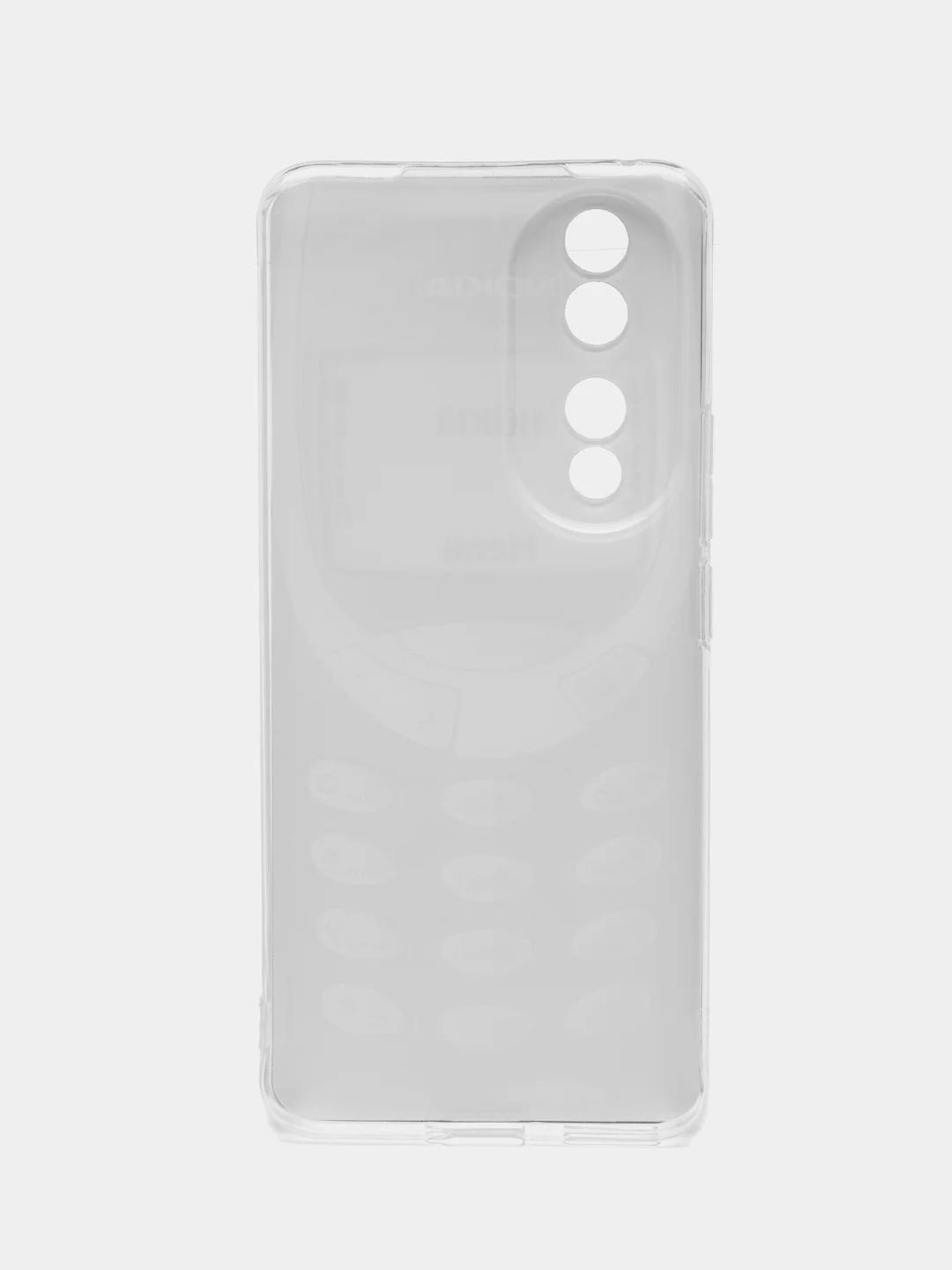 Угольный силиконовый чехол на Honor 90 (Хонор 90), прозрачный, с рисунком