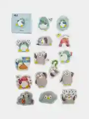 Конфетный наклейки стикеры 46-50шт в коробке,для творчества, стикерпак, мемы, коты, животные,бабочки