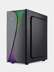 Черный корпус компьютерный GMNG OGC-G120, без БП, ATX 5x120 мм, 2xUSB2.0, 1xUSB3.0