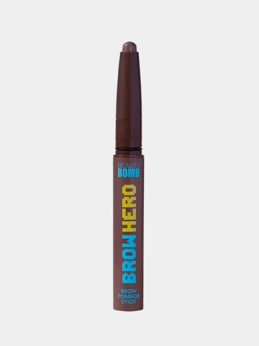Карандаш-помада для бровей BEAUTY BOMB BROW HERO, тон 01, коричневый, 1 г