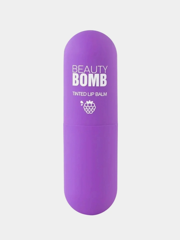 Бальзам-тинт для губ BEAUTY BOMB, тон 04 Виноград, 3,5г