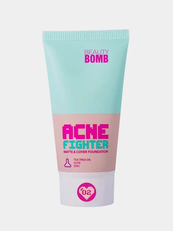 Тональный крем BEAUTY BOMB Acne fighter, тон 02, 25 мл