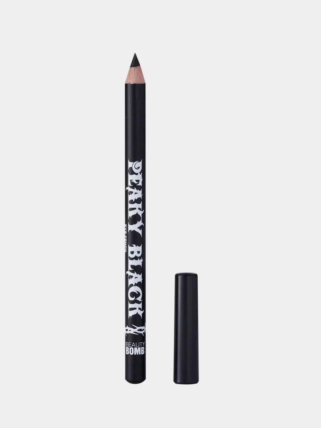 Карандаш для глаз деревянный BEAUTY BOMB Peaky Black, тон 01