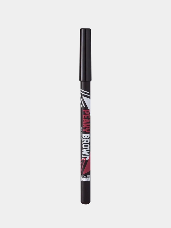 Карандаш для глаз деревянный BEAUTY BOMB Peaky Brown, тон 02