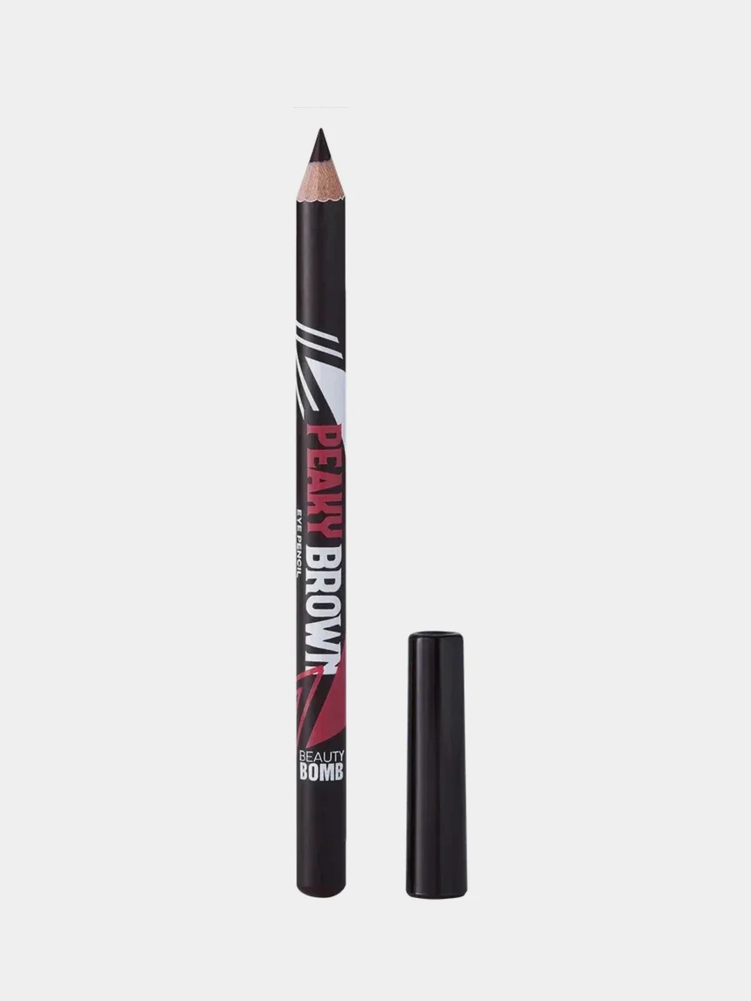 Карандаш для глаз деревянный BEAUTY BOMB Peaky Brown, тон 02
