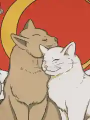 Горчичный гобелен настенный "Котики", 130 х 150 см