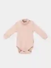 Коралловый меланж боди детское, с длинным рукавом