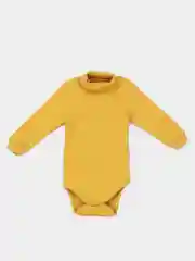 Горчичный боди детское, с длинным рукавом