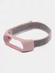 Пудровый ремешок нейлоновый на липучке для Xiaomi Mi Band 3, Mi Band 4, Band 5, Band 6, Mi Band 7