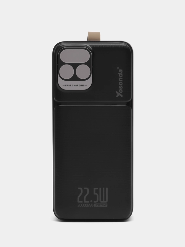 Внешний аккумулятор Yosonda Black Power Bank, 30000W
