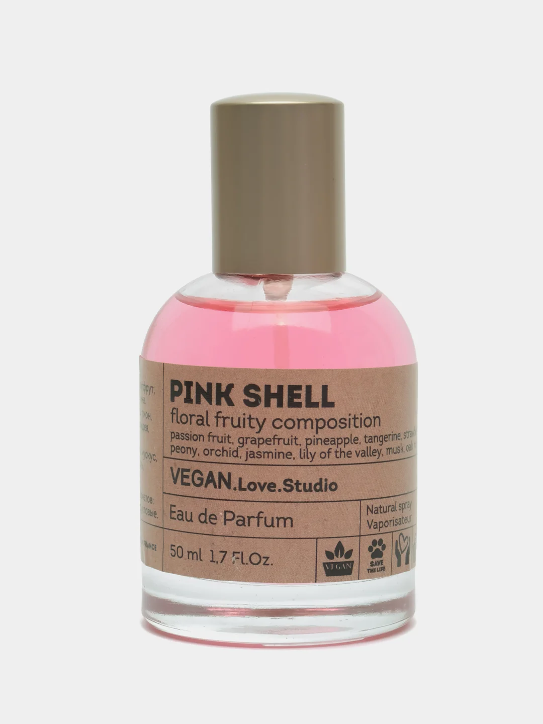 Туалетная вода для женщин Vegan Love Studio Pink Shell, 50 мл