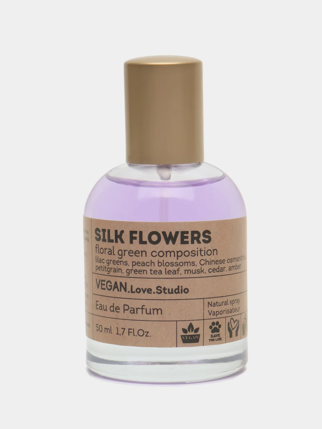 Туалетная вода для женщин Vegan Love Studio Silk Flowers, 50 мл