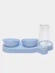 Ледяной миска с автопоилкой для кошек и собак, с наклоном, тройная