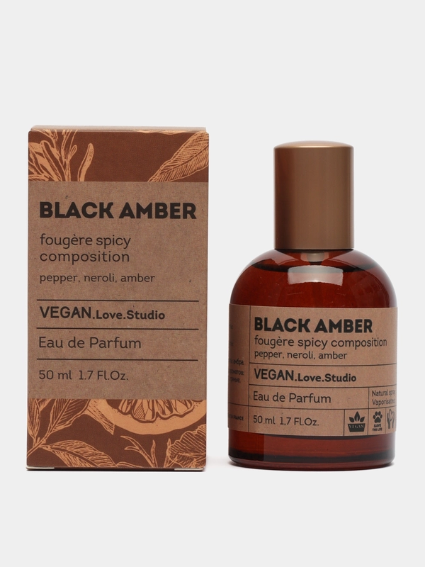 Туалетная вода для женщин Vegan Love Studio Black Amber, 50 мл
