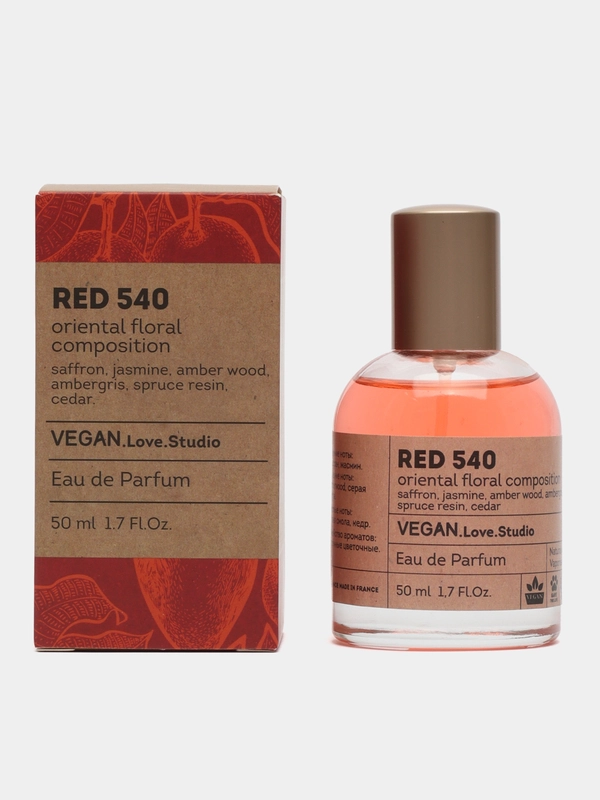 Туалетная вода для женщин Vegan Love Studio Red 540, 50 мл