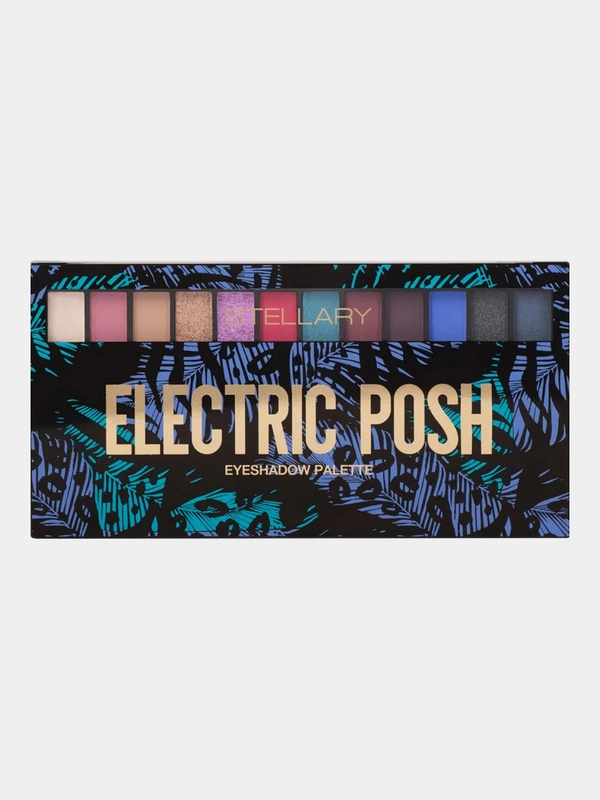 Палетка теней для век STELLARY Electric posh, 12 оттенков, 102,5 г