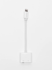 Аудио конвертер BOROFONE BV12, переходник для iPhone Lightning на Jack 3.5 мм
