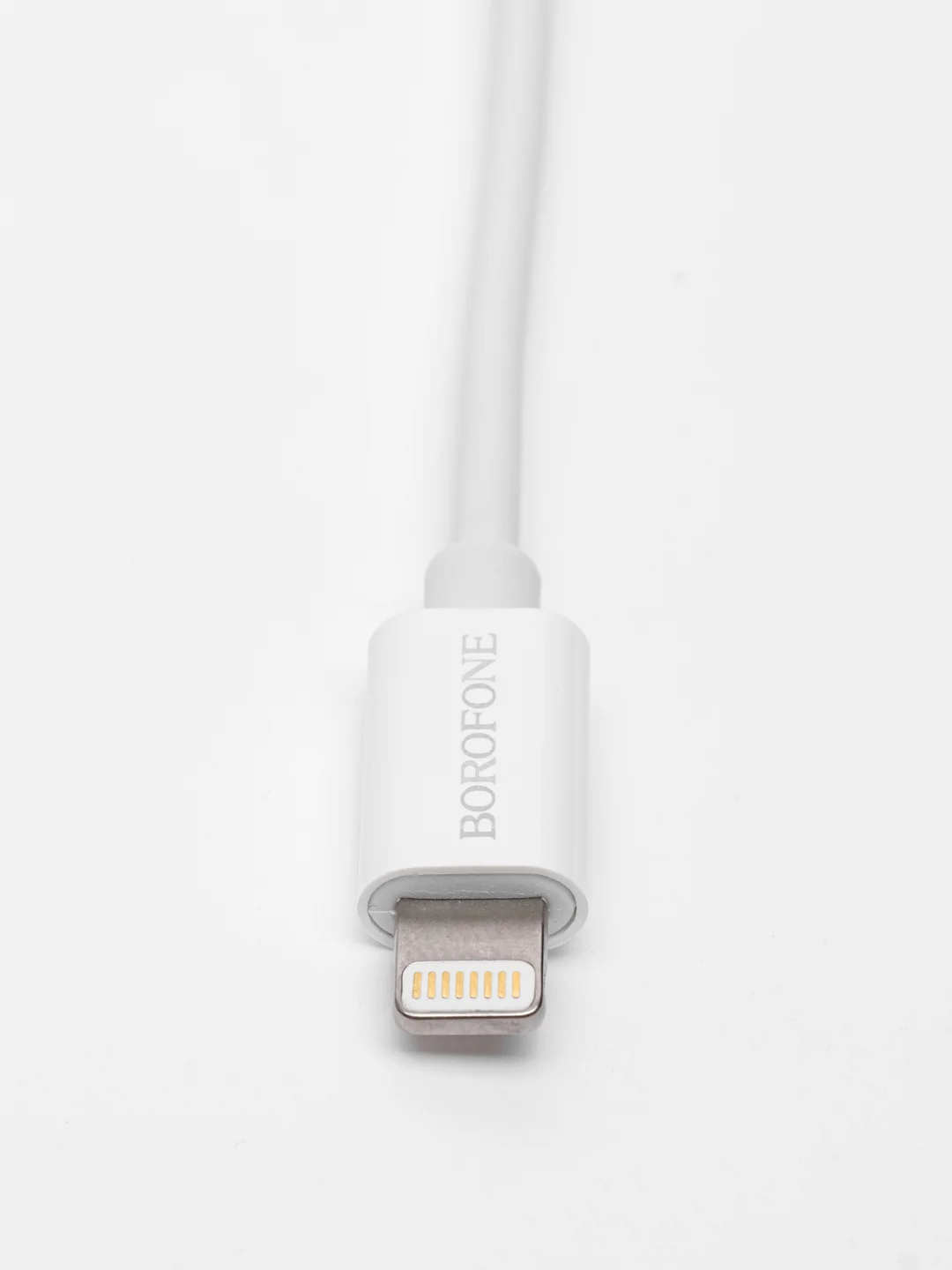 Белый аудио конвертер BOROFONE BV12, переходник для iPhone Lightning на Jack 3.5 мм