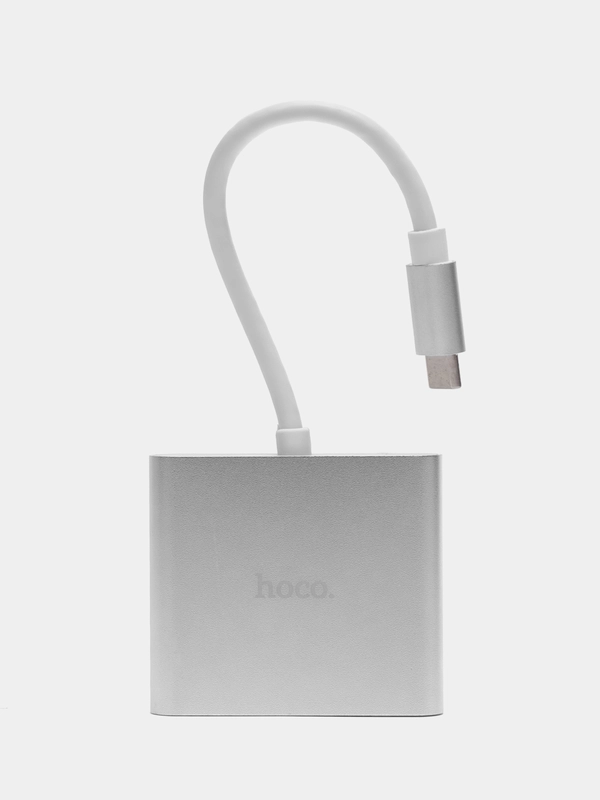 USB-хаб Hoco HB14 Type-C на USB3.0, HDMI, Type-C PD, переходник 15 см