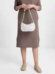 Белый сумка женская, вельветовая