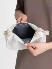 Белый сумка женская, вельветовая