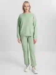 Салатовый спортивный женский костюм, оверсайз, свитшот, джоггеры