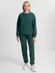 Зеленый спортивный женский костюм, оверсайз, свитшот, джоггеры