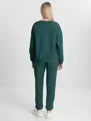 Зеленый спортивный женский костюм, оверсайз, свитшот, джоггеры
