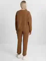 Медный спортивный женский костюм, оверсайз, свитшот, джоггеры