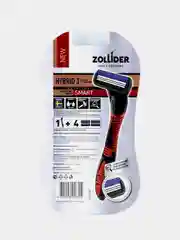 Бритвенный станок Zollider Hybrid 3 SMART, 3 лезвия, 4 сменных картриджа