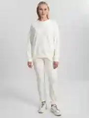 Белый спортивный женский костюм, оверсайз, свитшот, джоггеры