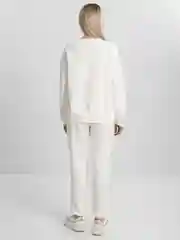 Белый спортивный женский костюм, оверсайз, свитшот, джоггеры