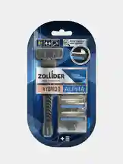 Станок для бритья Zollider Hybrid 3 ALPHA, мужской, 3 лезвия, 3 сменных картриджа