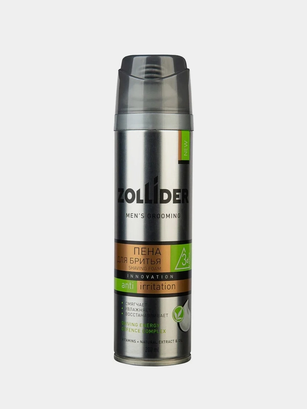 Пена для бритья Zollider Anti-Irritation, мужская, 200 мл