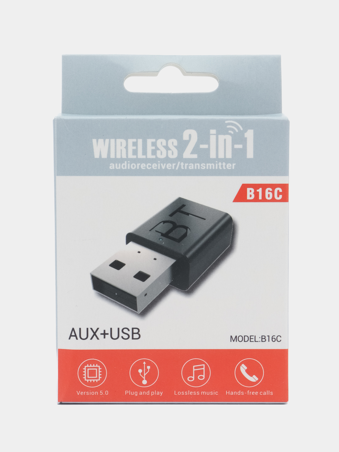 Аудио беспроводной USB Bluetooth AUX адаптер, 3.5 мм, ресивер. D16C купить  по цене 195 ₽ в интернет-магазине Магнит Маркет