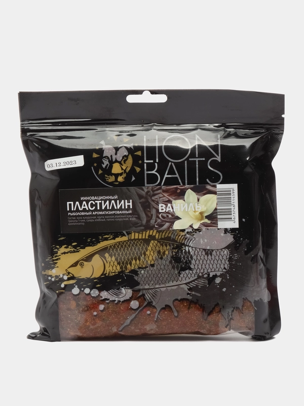 Инновационный пластилин рыболовный ароматизированный LION BAITS "Ваниль", 700 г